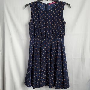 Pinkyotto Pinwheel Dress Size S/XS Navy Sleeveless